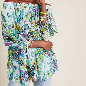 🌿 Anthropologie Maeve Off-Shoulder Top – Size S (Fits M)